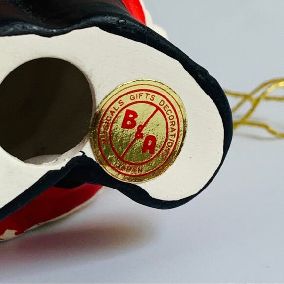 Vintage B & A Ceramic Santa Ornament - Picture 6 of 6